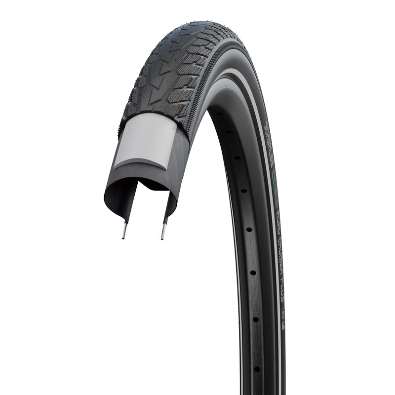 Load image into Gallery viewer, Buitenband Schwalbe Road Cruiser Plus PunctureGuard 28 x 1.60 42-622mm - zwart met reflectie
