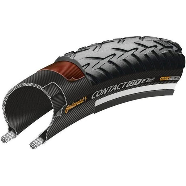 Continental buitenband Ride+ 28 x 1.40 zwart reflectie