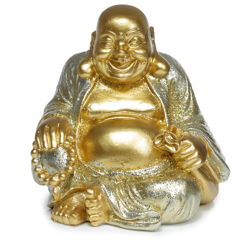 Load image into Gallery viewer, Mini glitter chinese lachende boeddha 8cm

