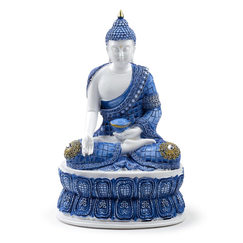 Load image into Gallery viewer, Wit blauw thaise boeddha lotus
