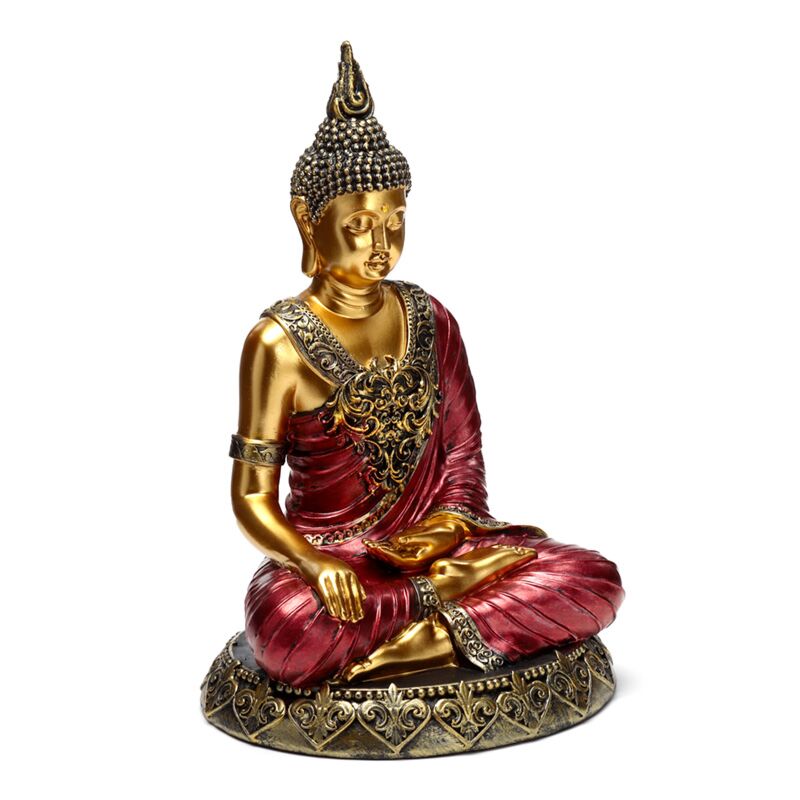 Load image into Gallery viewer, Rood goud thaise boeddha contemplatie
