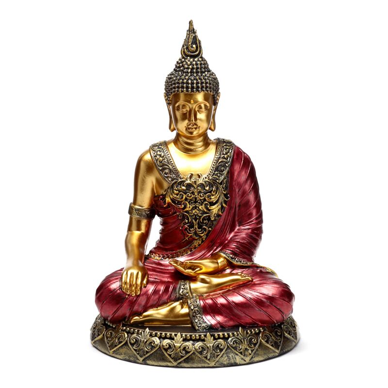 Load image into Gallery viewer, Rood goud thaise boeddha contemplatie
