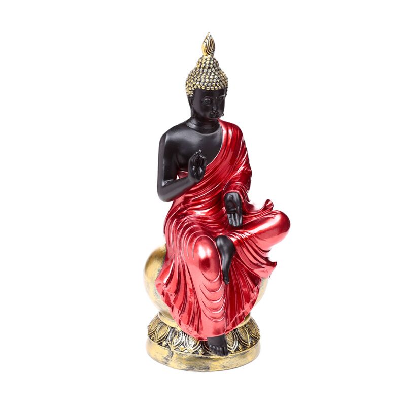 Load image into Gallery viewer, Rood, zwart goud thaise boeddha verlichting
