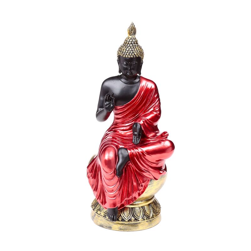 Load image into Gallery viewer, Rood, zwart goud thaise boeddha verlichting
