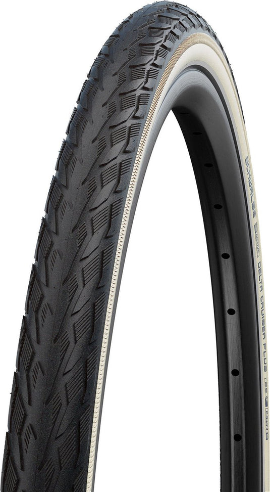 Schwalbe buitenband delta cruiser plus 28-622 zwart wit refl