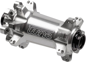 Tune nano boost 6b 6-bolt mtb 28h front hub silver with standard bearing