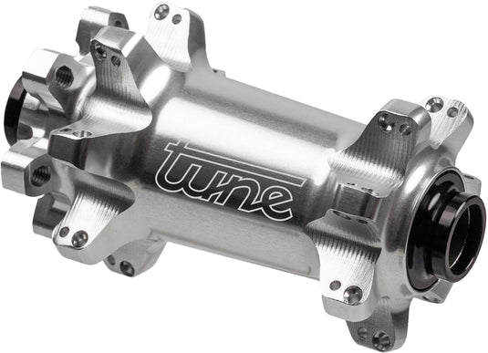 Tune nano boost 6b 6-bolt mtb 28h front hub silver with standard bearing