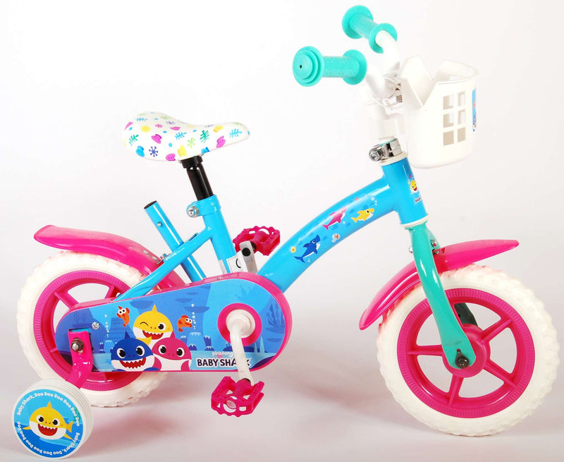 Load image into Gallery viewer, Ocean Kinderfiets - Unisex - 10 inch - Roze Blauw - Doortrapper
