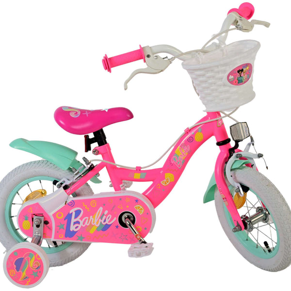 Barbie Kinderfiets - Meisjes - 12 inch - Roze - Twee Handremmen
