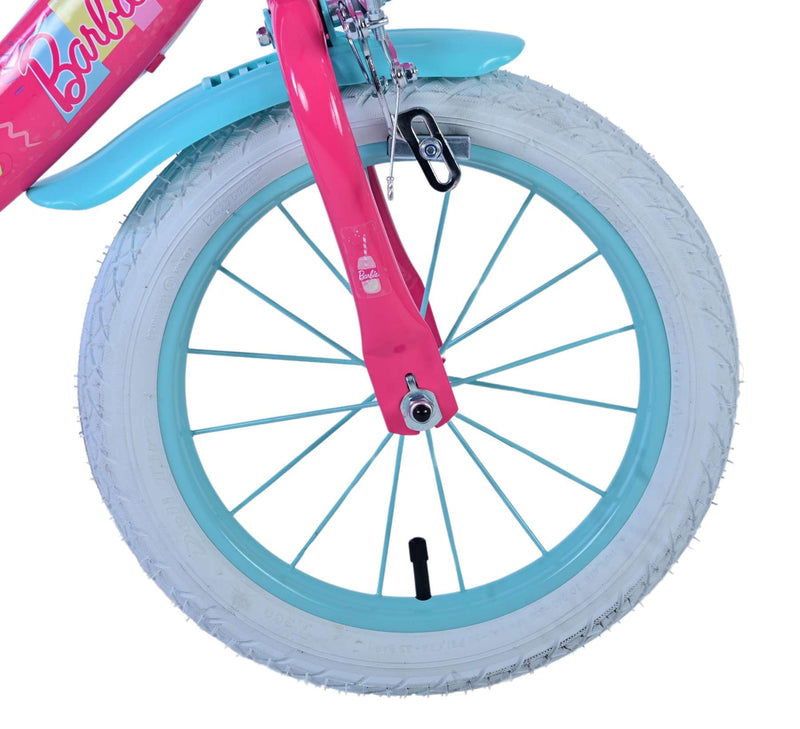Load image into Gallery viewer, Barbie Kinderfiets Meisjes 14 inch Roze Twee handremmen

