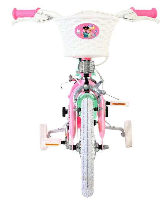 Barbie kinderfiets - meisjes - 14 inch - roze - twee handremmen