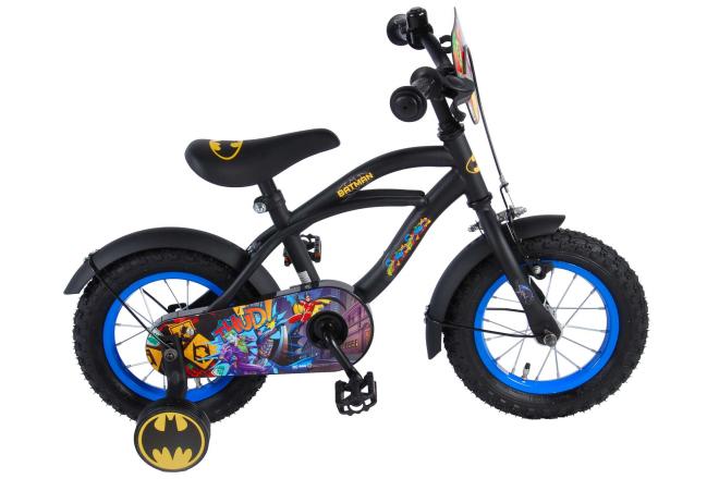 Load image into Gallery viewer, Kinderfiets 12 Batman - zwart geel
