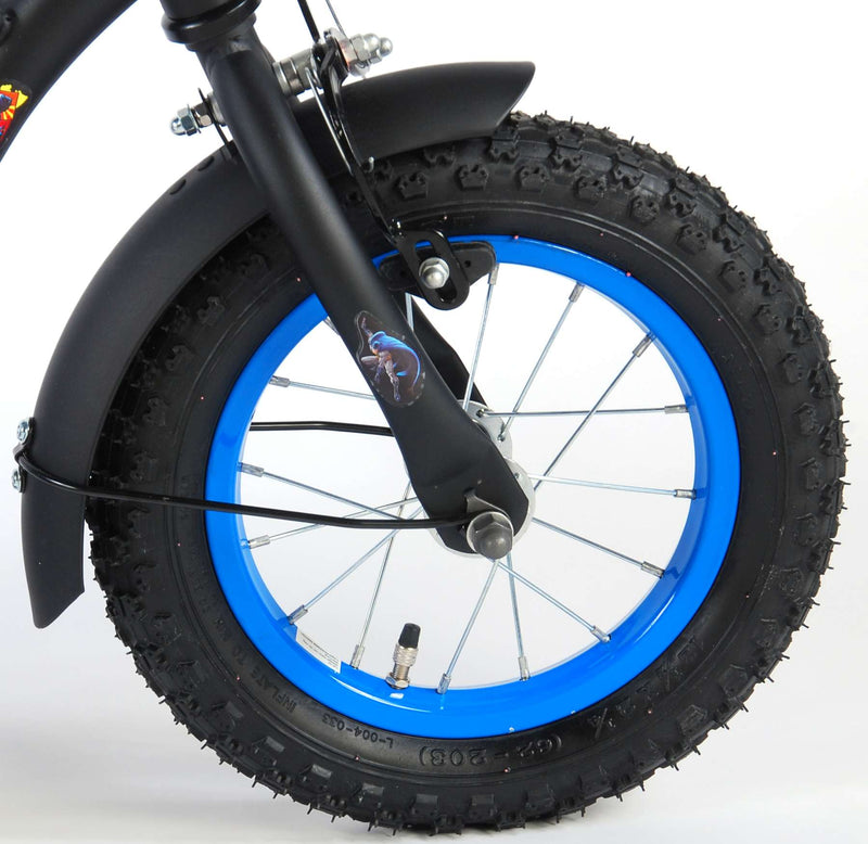 Load image into Gallery viewer, Kinderfiets 12 Batman - zwart geel
