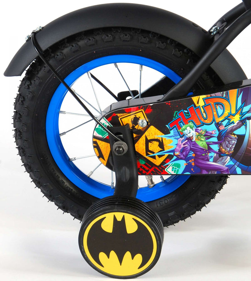 Load image into Gallery viewer, Kinderfiets 12 Batman - zwart geel
