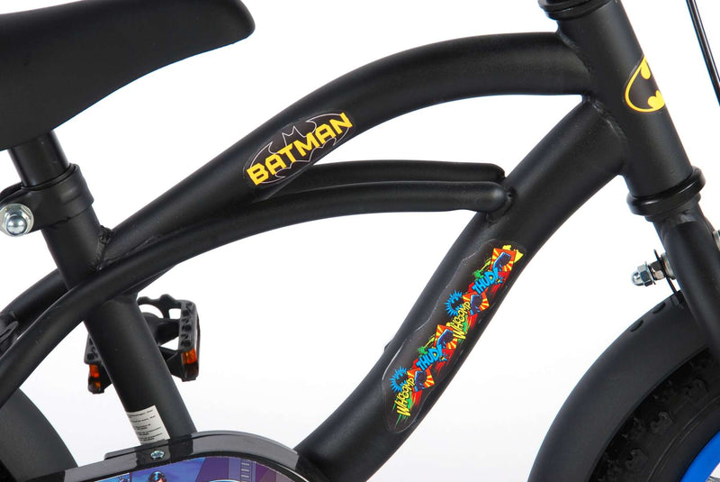 Load image into Gallery viewer, Kinderfiets 12 Batman - zwart geel
