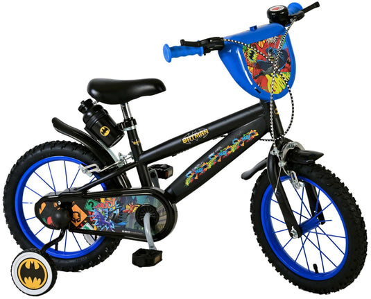 Batman Kinderfiets Jongens 14 inch Zwart Twee handremmen