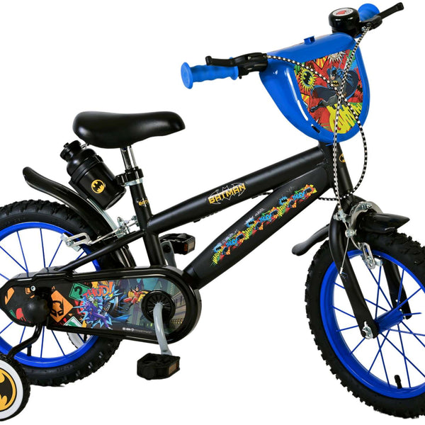 Batman Kinderfiets - Jongens - 14 inch - Zwart - Twee handremmen