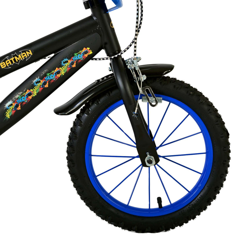 Load image into Gallery viewer, Batman Kinderfiets Jongens 14 inch Zwart Twee handremmen
