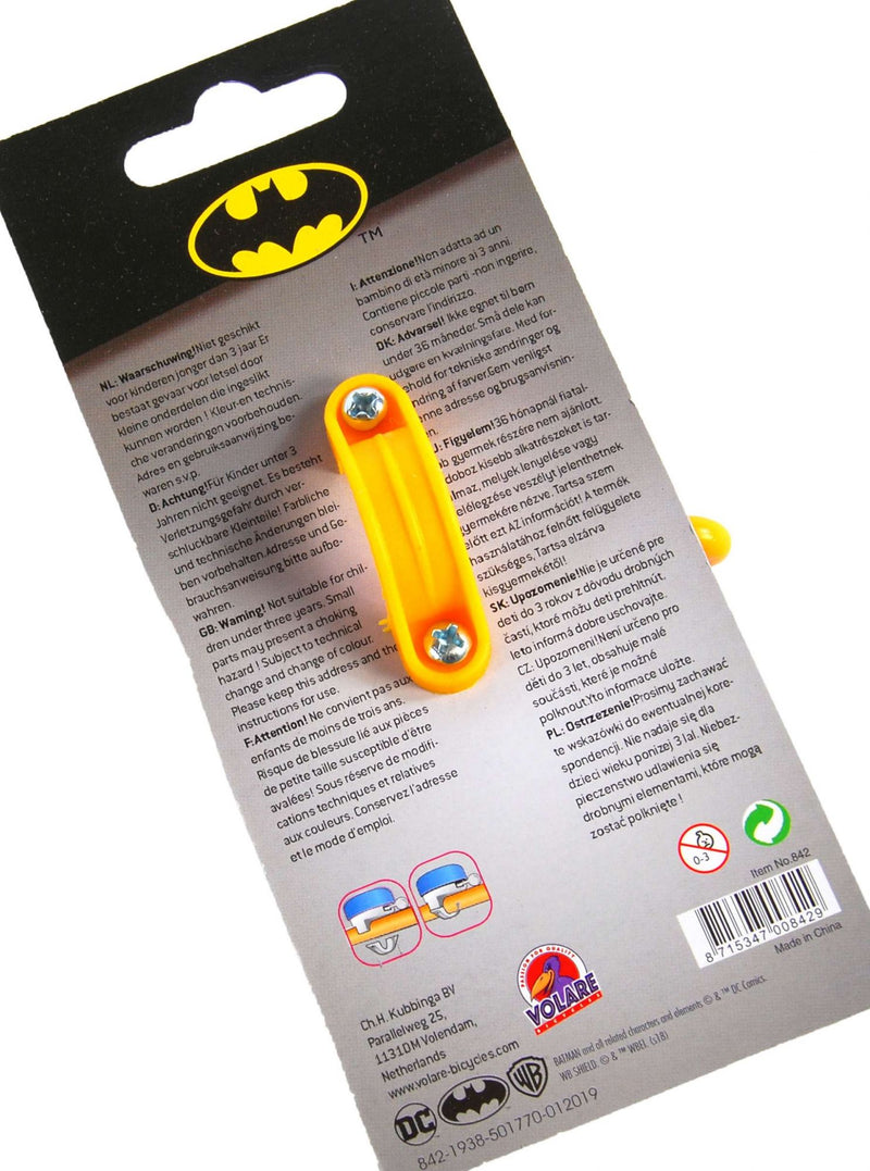 Afbeelding laden in galerijviewer, fietsbel Batman 50 mm zwart geel
