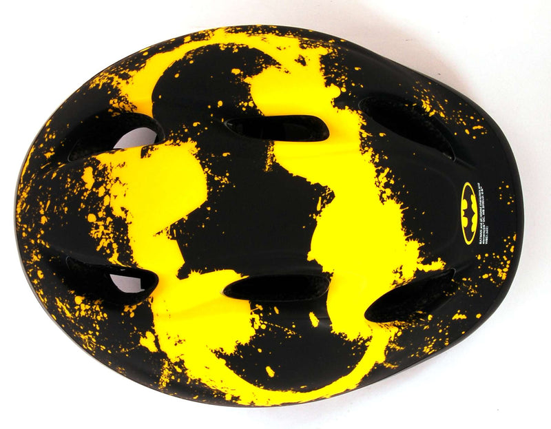 Afbeelding laden in galerijviewer, skate fietshelm Batman juniGoud 52-56 cm zwart geel
