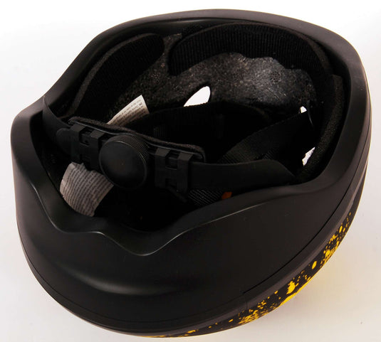 skate fietshelm Batman juniGoud 52-56 cm zwart geel