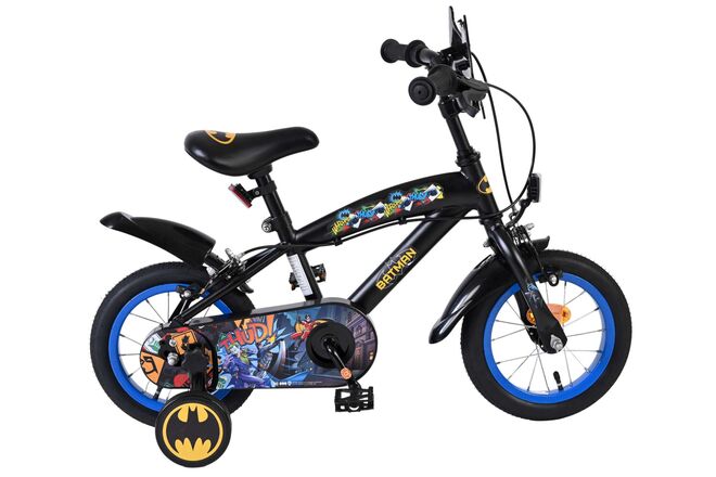 Load image into Gallery viewer, Batman kinderfiets - jongens - 12 inch - zwart - twee handremmen

