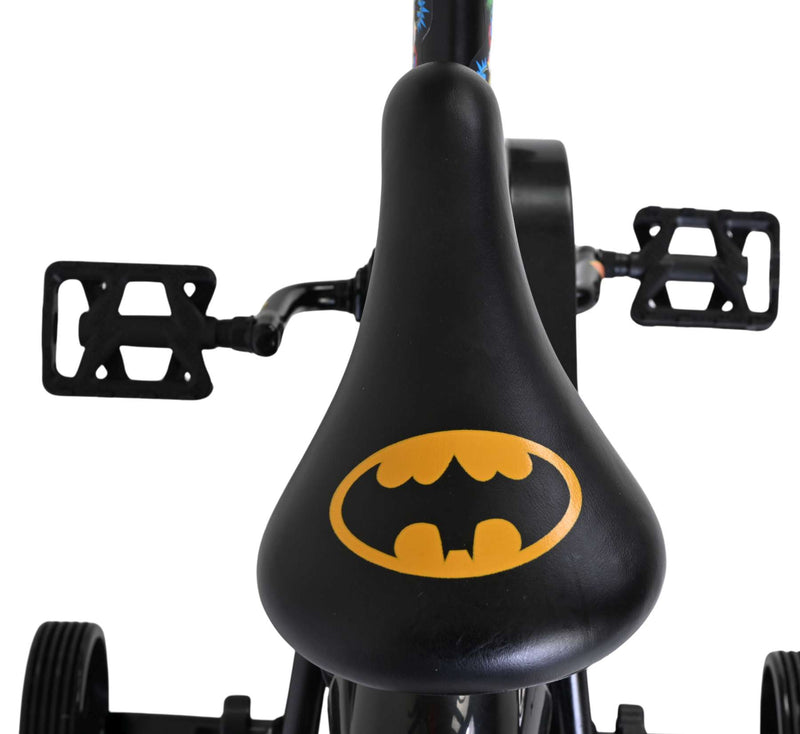 Load image into Gallery viewer, Batman kinderfiets - jongens - 12 inch - zwart - twee handremmen
