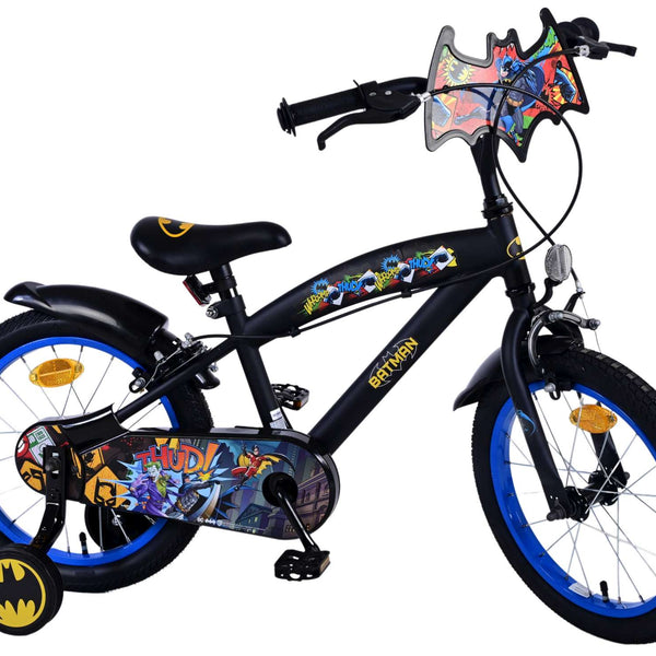 Batman Kinderfiets - Jongens - 16 inch - Zwart - Twee handremmen