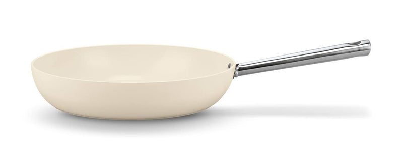 Afbeelding laden in galerijviewer, Beka cicla braadpan 24cm créme aluminium rvs met anti-aanbaklaag
