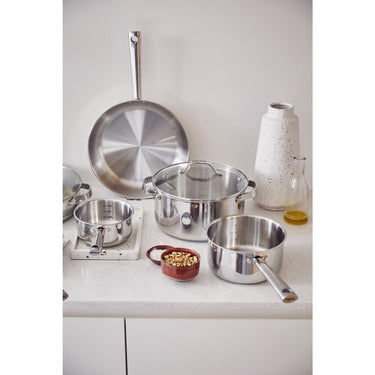 Beka cicla sauteerpan met glazen deksel 24cm rvs