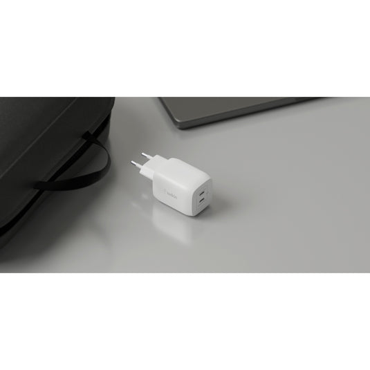 Belkin BoostCharge 2-poorts USB-C GaN-wandlader met P