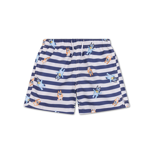 Bluey | blauw witte uv zwembroek jongens