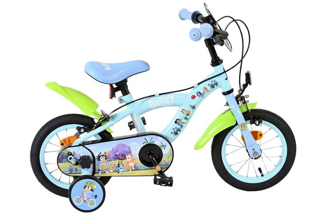 Load image into Gallery viewer, Bluey kinderfiets 12 inch - lichtblauw - twee handremmen
