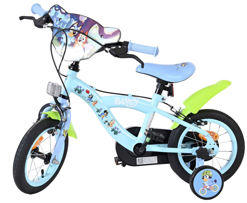 Load image into Gallery viewer, Bluey kinderfiets 12 inch - lichtblauw - twee handremmen
