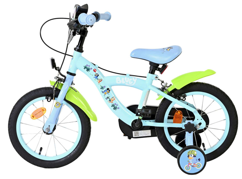 Load image into Gallery viewer, Bluey kinderfiets - 14 inch - lichtblauw - twee handremmen
