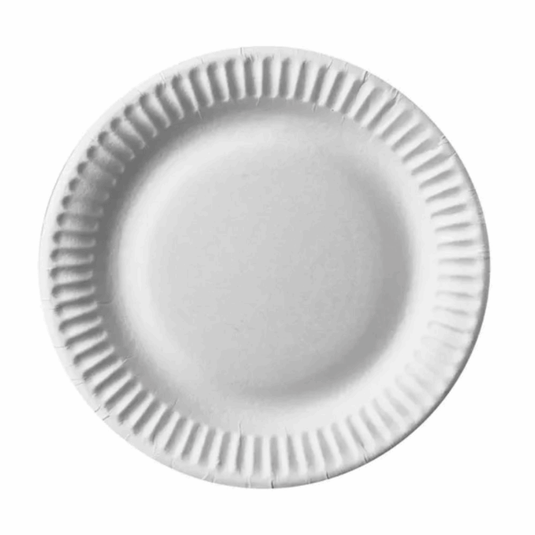 Papstar borden rond karton wit 15cm (100 stuks)