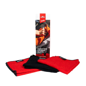 Cyclon schoonmaakdoek set twee kleuren - rood zwart