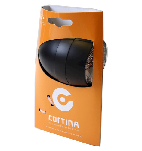 Cortina koplamp Amsterdam dynamo zwart