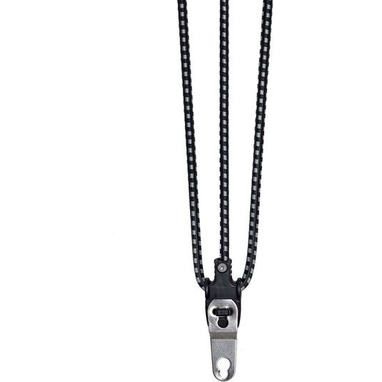 Cortina snelbinder jakarta 62 cm zwart grijs