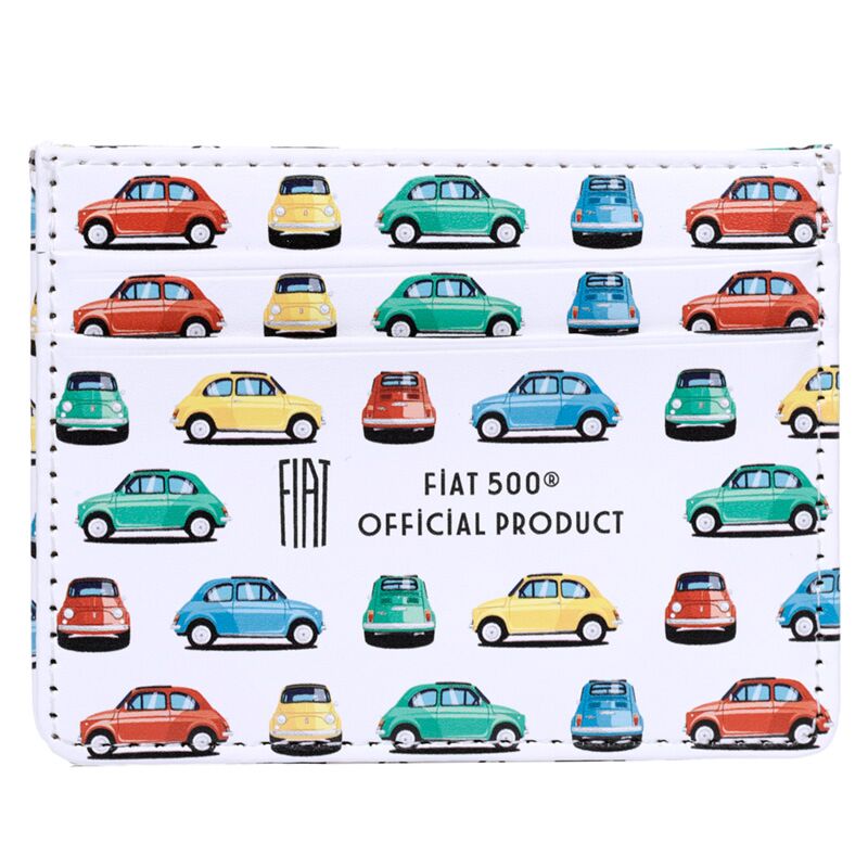 Load image into Gallery viewer, Fiat500 retro stoffen rfid-bescherming kaarthouder
