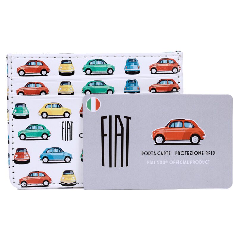 Load image into Gallery viewer, Fiat500 retro stoffen rfid-bescherming kaarthouder
