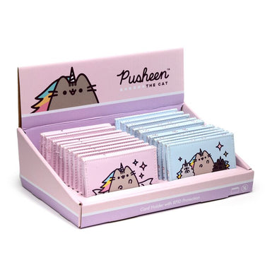 Union pusheen de kat stoffen rfid-bescherming kaarthouder