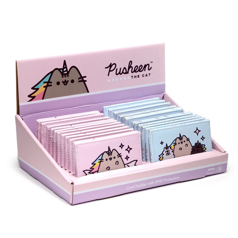 Load image into Gallery viewer, Union pusheen de kat stoffen rfid-bescherming kaarthouder
