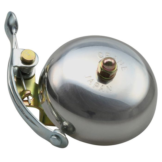 Crane suzu bell (steel band) - polished silver