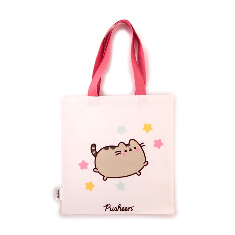 Load image into Gallery viewer, Union pusheen de kat herbruikbare polykatoen tas
