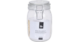 Excellent houseware voorraadpot met deksel 1 l | 2 stuks