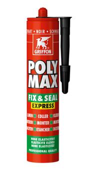 Griffon polymax fix seal montage afdichtingskit zwart 425g