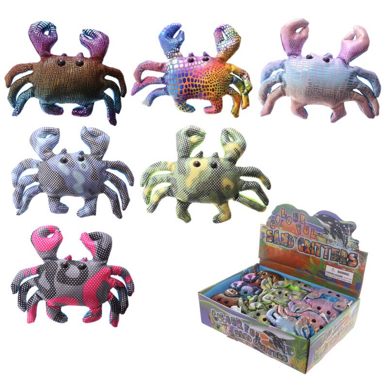 Load image into Gallery viewer, Krab dierenknuffels zanddieren 13cm
