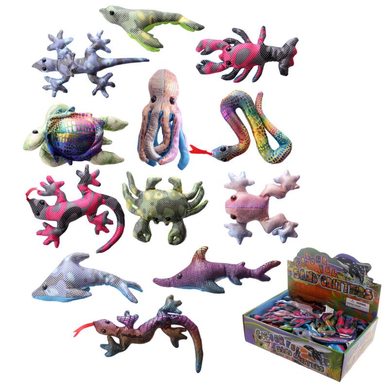 Load image into Gallery viewer, Glitter dierenknuffels zanddieren
