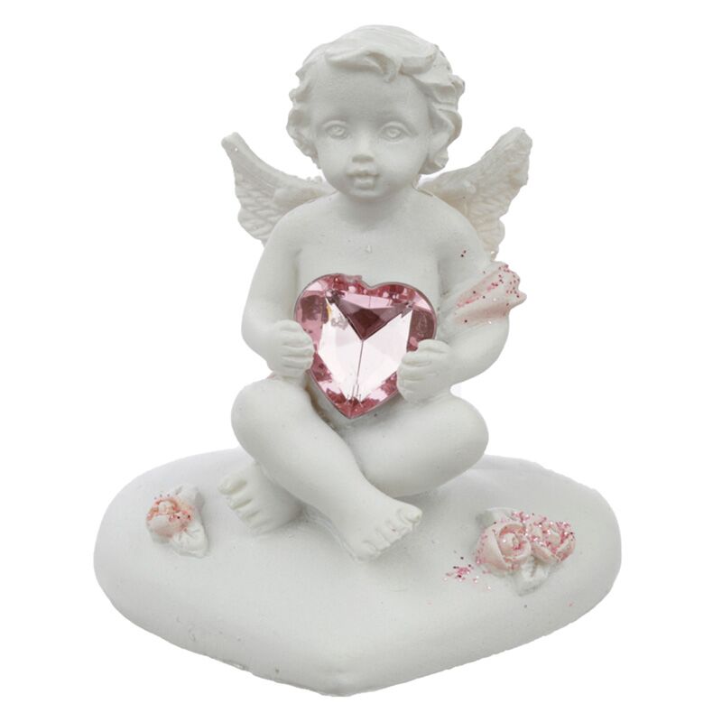 Load image into Gallery viewer, Peace of heaven heart of the rose cherubijn beeld
